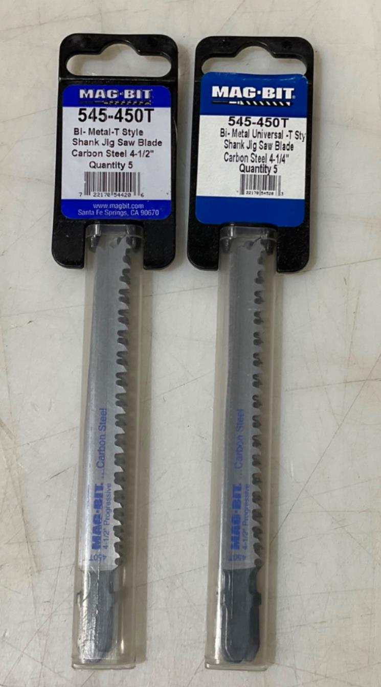 Mag-Bit 545-450T Bi-Metal T-style shank carbon steel jigsaw blades 2-5pks Online Sale