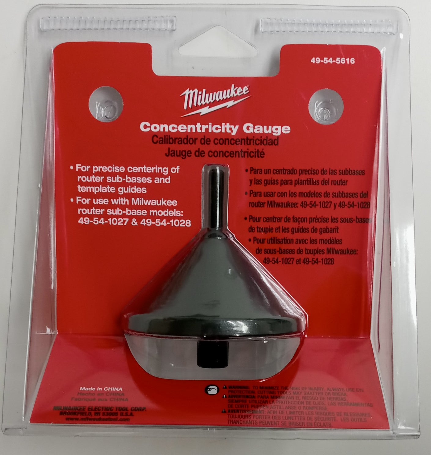 Milwaukee 49-54-5616 Router Centering Cone Concentricity Gauge Online Sale